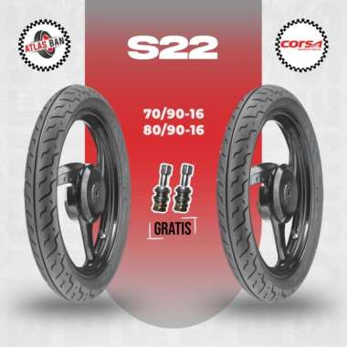 Paket Ban Tubles Motor SKYWAVE NOUVO CORSA S22 70/90 - 80/90 Ring 16