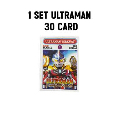 Kartu Gambaran Kwartet / Kartu Kuartet Ultraman 1 set