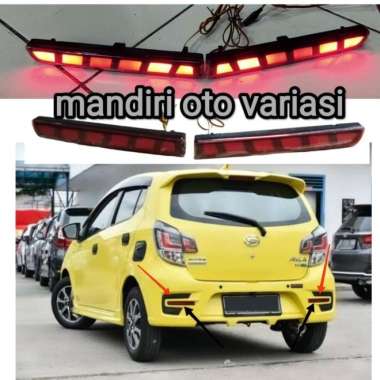 Lampu reflektor belakang toyota agya 2017 lampu bumper Terbaik