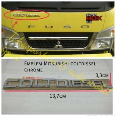 EmbLem Logo Lambang Huruf Tulisan Mitsubishi COLTDIESEL Fuso canter canter