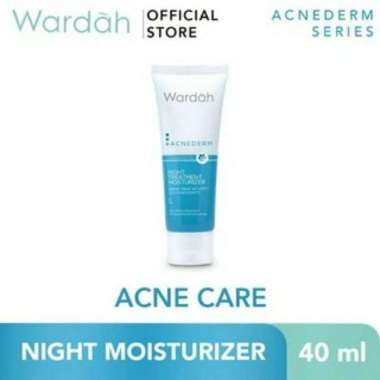 SORZKA WARDAH ACNEDERM SERIES FACE WASH TONER MOISTURIZER ACNE SPOT MURAH SEMARANG ACNE NIGHT 40 ML