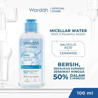 SORZKA WARDAH ACNEDERM SERIES FACE WASH TONER MOISTURIZER ACNE SPOT MURAH SEMARANG ACNE MICEWATER 10