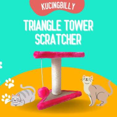 Triangle tower scratcher