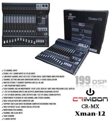 Mixer Crimson CR MX Xman12/ CR-MX XMAN 12 original