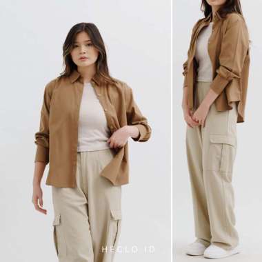 HECLO.ID - Arla Cotton Shirt Chocolate
