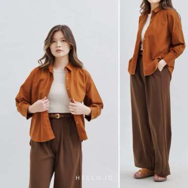 HECLO.ID - Arla Cotton Shirt Teracotta