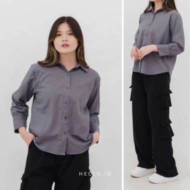 HECLO.ID - Arla Cotton Shirt Charcoal