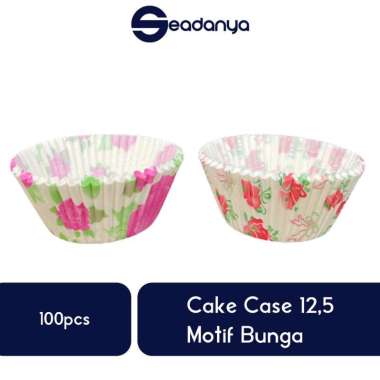 Cake Cases 12,5 Motif random 100pcs -Cup Cake Bolu/Roti Kukus/Kue/Coklat Cake/Kertas Alas/Paper Cup