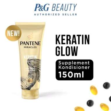 Pantene Miracles Keratin Glow Supplement Conditioner Kondisioner Rambut 150 ml