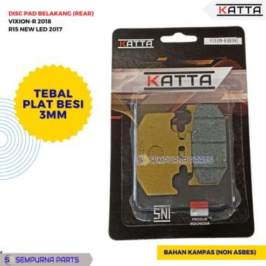 DISCPAD KAMPAS REM CAKRAM BELAKANG VIXION-R R15 NEW LED - KATTA