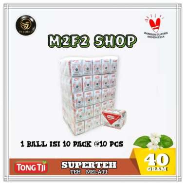 Teh Bubuk Tong Tji SUPER TEA Jasmine Teh Melati - 40 gr (Kemasan 1 Ball)