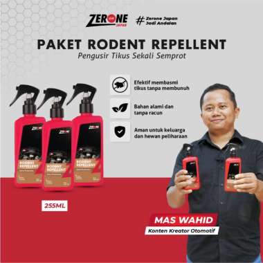 Zerone Rodent Repellent Cairan Pengusir Tikus Kap Mesin Mobil Rumah Kantor Paling Ampuh Rodent Repel