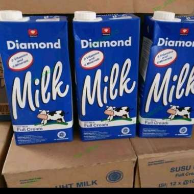 Susu Diamond UHT Full Cream 1 liter / Susu Diamond Uht / Diamond UHT Full Cream