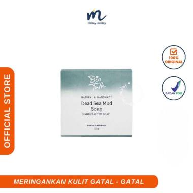 BIOTALK Dead Sea Mud Soap 120gr & 60gr | Sabun Mandi Lumpur Laut Mati Natural Handmade untuk Gatal-g