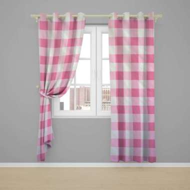Gorden Jendela Gorden Pintu minimalis size L120cm X T225cm smokering K LP L120xT150cm PinkBox
