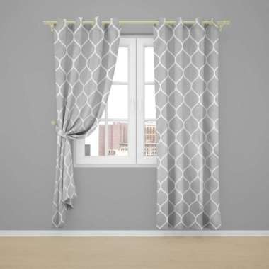Gorden Jendela Gorden Pintu minimalis size L120cm X T225cm smokering K LP L120xT150cm Chain
