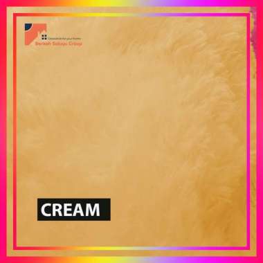 sarung/cover Sajadah Bulu Rasfur Polos 115x65cm / NON ANTI SLIP LP CREAM