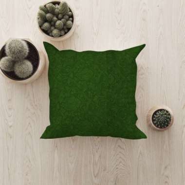Sarung bantal Sofa Embos Resleting Elegan 40x40 cm Sarung Bantal Sofa LP 70x70cm DarkGreen