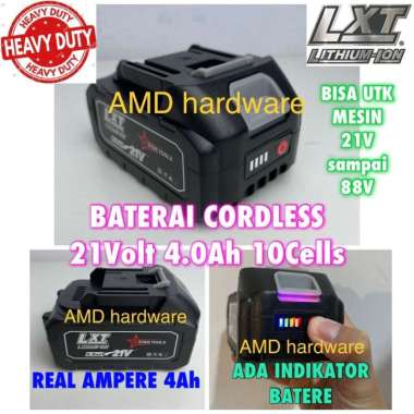 Baterai Battery Bor Cordless Impact Wrench Socket 48V JLD Mailtank NRT JLD 88Vf 4.0Ah