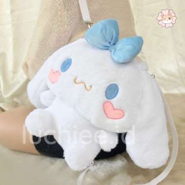 Tas Ransel Boneka Anak Perempuan My Melody Kuromi Bulu Halus SNI - Cinnamon Roll Cinnamon Roll