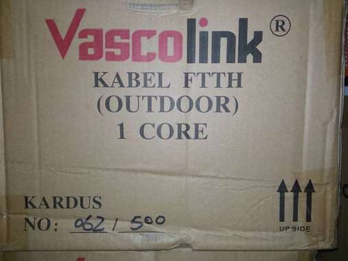 Kabel Fiber Optic Vascolink FTTH OUTDOOR 1 Core - 1 Roll 1000 meter