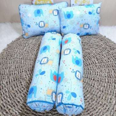 Bantal guling bayi/Bantal guling 1 SET/Bantal anti peyang/Bantal Set pink