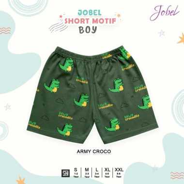 Jobel Short - Motif Boy (1 sd 6 tahun) | Celana Anak SMALL ARMY CROCO