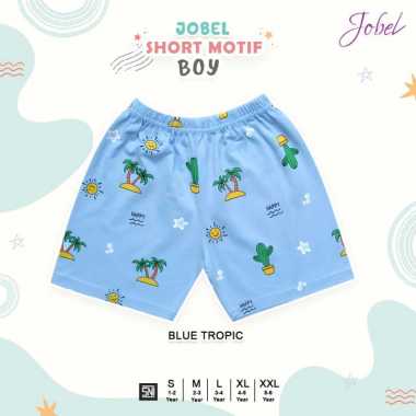Jobel Short - Motif Boy (1 sd 6 tahun) | Celana Anak SMALL BLUE TROPIC