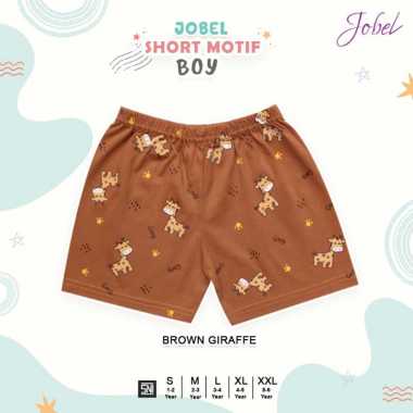 Jobel Short - Motif Boy (1 sd 6 tahun) | Celana Anak XXL BROWN GIRAFFE
