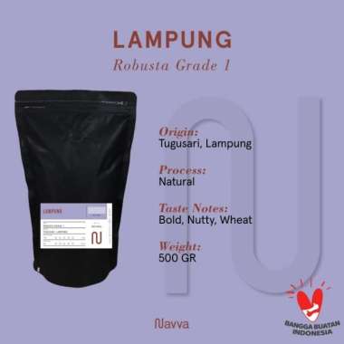 Biji Kopi / Coffee Beans Premium Fine Robusta Lampung 500 Gram Biji Kopi Utuh