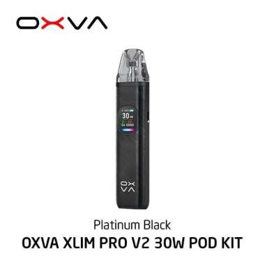 OXVA Xlim PRO 2 30W 1300mAh Pod Kit V2 Xlim Pro2 Authentic by Oxva Tech Platinum Black