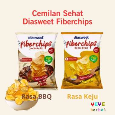 Diasweet Fiberchips Cemilan Sehat Rasa Keju