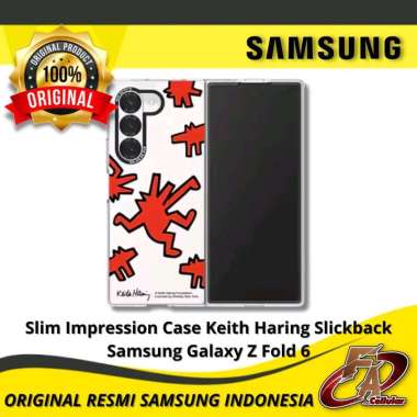 Slim Impression Case Keith Haring Slickback Samsung Galaxy Z Fold 6 - Original Resmi Samsung