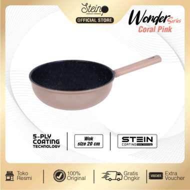 Steincookware Wonder Series Wok Pan || Panci Penggoreng / Teflon Anti Lengket Stein Wok pan WOK22 VI