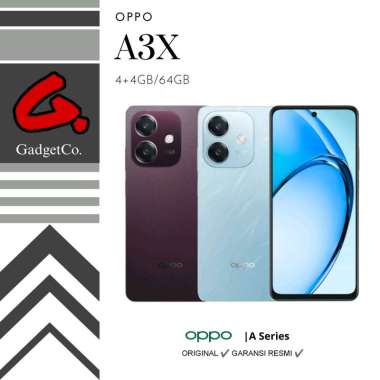 Oppo A3x 4/64 | 4/128GB | 6/128GB Garansi Resmi 4/64GB Red
