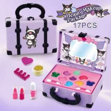 Koper kuromi koper melodi mainan koper kosmetik anak girls make up toys kotak makeup mainan anak lip