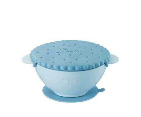 Simba It's Yummy Cookie Suction Bowl with Lid | Mangkok Makan Bayi BLUE CIEL