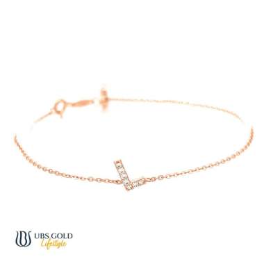 UBS Gold Gelang Emas Alphagiv L - Kgv7086 - 17k Adj 18cm-Rose Gold