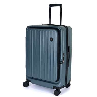 Navy Club Emerald Koper Hardcase PC - 4 Roda Putar TSA Lock - Size 25 Inch Light Blue