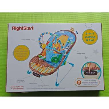 Rightstart Bouncer musical vibration 3 position recline giraffe
