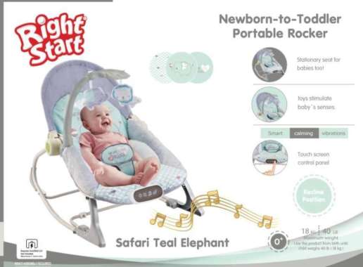 Rightstarts Rocker Bouncer - Kursi Bayi teal