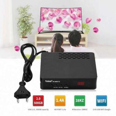 Stb Pantesat Digital Tv Tuner Set Top Box Wifi Receiver Dvb-T2 Multicolor