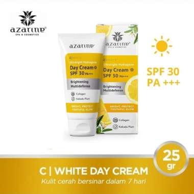 Murah - Azarine C White Ultralight Hydraglow Day Cream SPF 30 25 Gr - Perfect Radiance Night Moistur