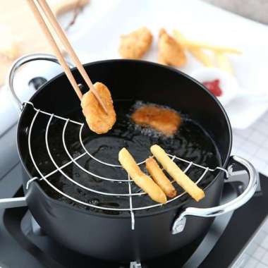 Peniris Gorengan Gantung Stainless Steel 34, 36 cm Wajan Tirisan Cooling Rak Tatakan Tiris Saringan 