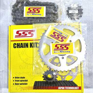 Gear set sss ninja 150 rr gir depan belakang set rantai pnp kawasaki ninja 150rr