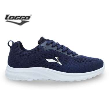 Loggo - Sepatu Hongkong Series - Sneakers Rajut Size 38-43 39 Biru Tua