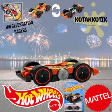 Hot Wheels Mobil Balap Formula F1 Flippin Fast Orange Lot E 2024 HW Celebration Racers