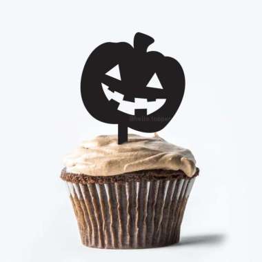 Cake Topper Halloween Hiasan Kue Halloween Topper Akrilik Cupcake 05