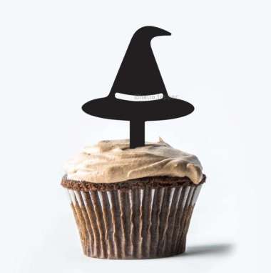 Cake Topper Halloween Hiasan Kue Halloween Topper Akrilik Cupcake 03