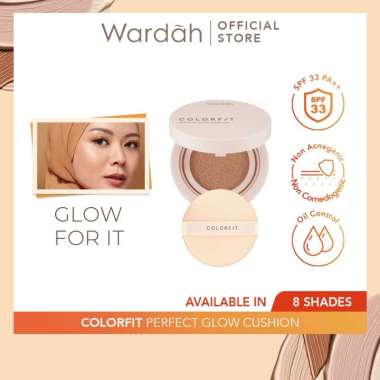 Wardah Colorfit Perfect Glow Cushion (Murah) 42N Neutral Sand